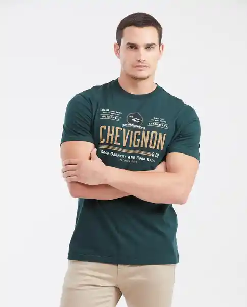 Camiseta Spirit Masculino Verde Nafta Ultraoscuro T M Chevignon