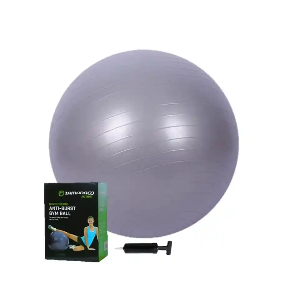 Balón Pilates Tamanaco de Hule Con Bomba Gris