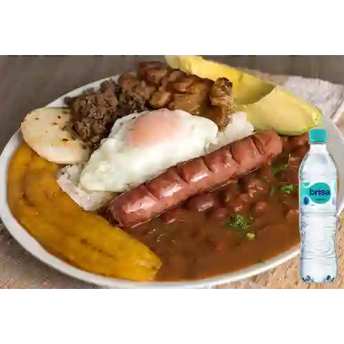 Combo Bandeja Paisa + Brisa Sin Gas 600ML