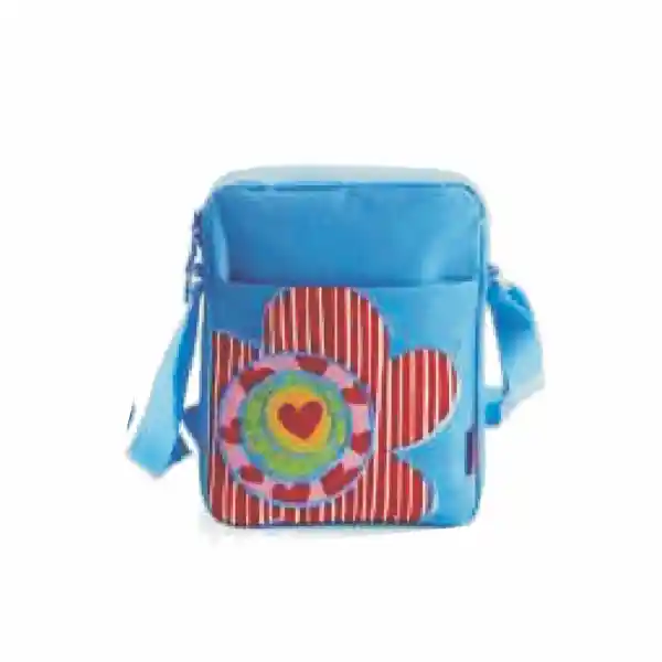 Agatha Ruiz de la Prada Mochila Vertical Retales Flor Celeste