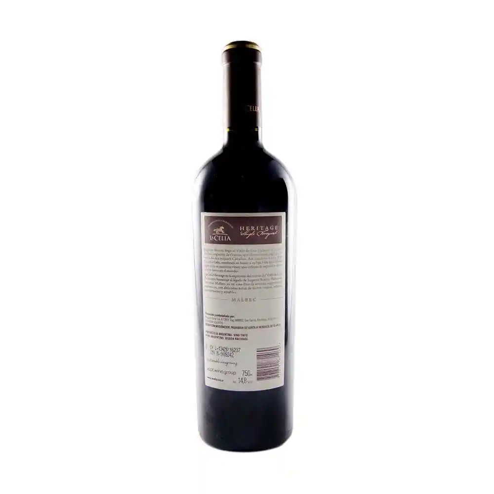 La Celia Vino Tinto Heritage Malbec