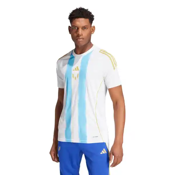 Adidas Camiseta Messi Tr Jersey Fútbol Hombre Blanco Talla L