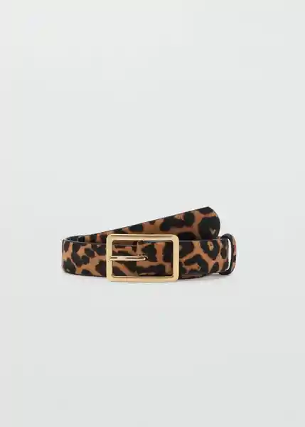Cinturón Leo1 Marron Talla M Mujer Mango