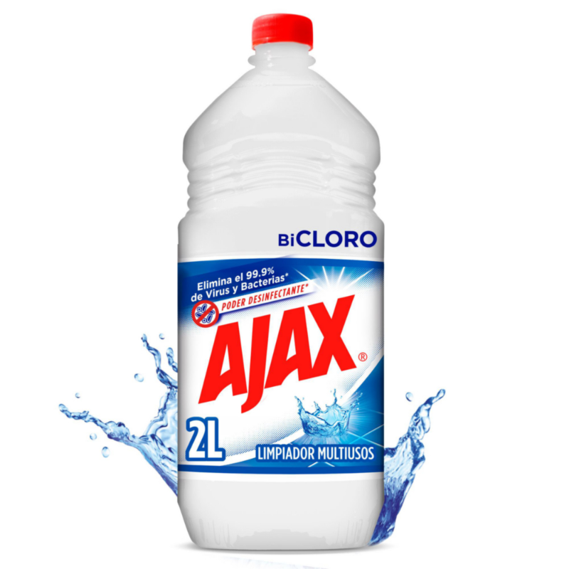 Ajax Limpia Pisos Bicloro Poder Desinfectante 2 L