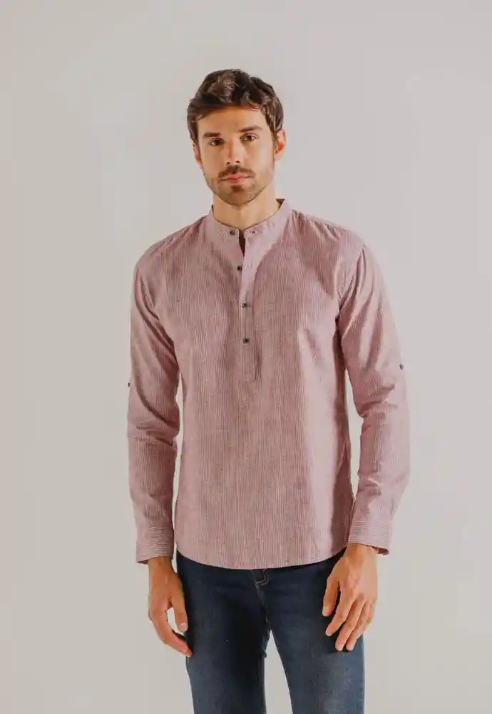 Camisa Manga Larga L-vinotinto