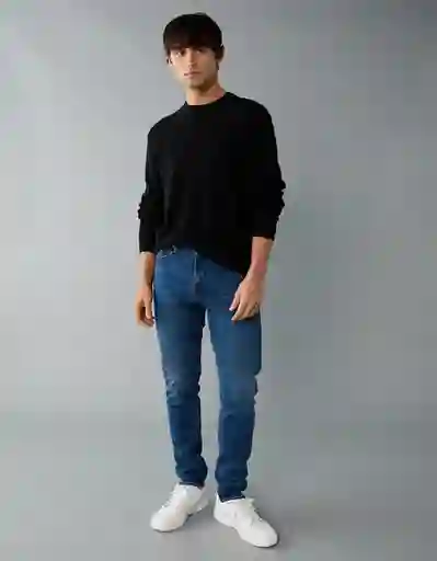Suéter Tejido Hombre Negro Talla Medium 1933064 American Eagle
