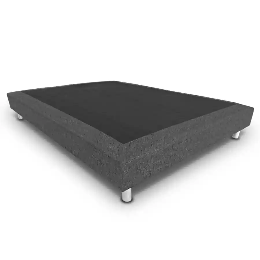 Base de Cama Romance Negro 26x100x190 Con Patas