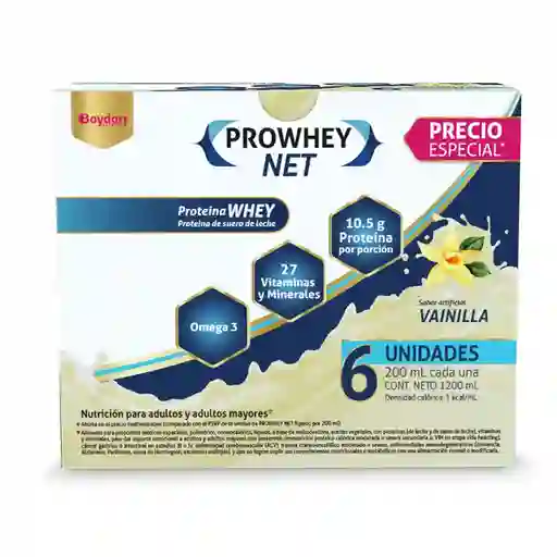 Oferta Prowhey Net Vainilla X 6und