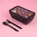 Contenedor Para Alimentos de Serie Negro Miniso