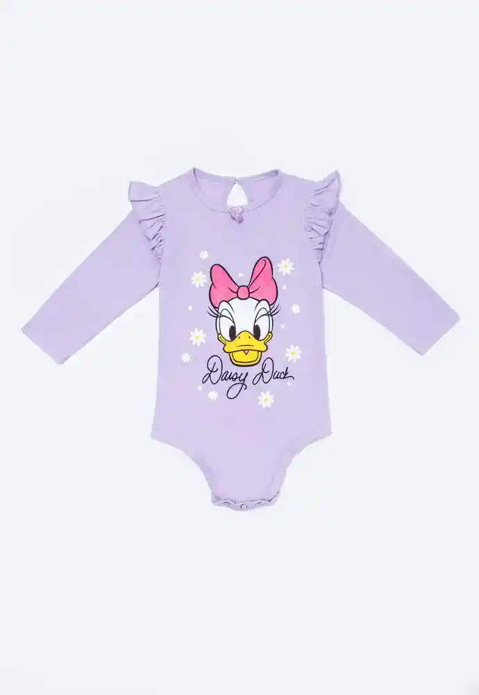 Body Manga Larga 0/3 Meses-lila