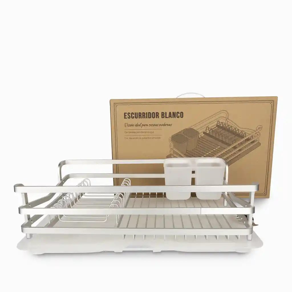 Ambiente Gourmet Escurridor Blanco 16 x 50 x 30.5 cm