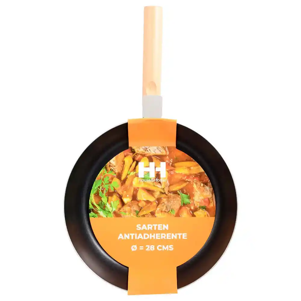 Sartén H&h Antiadherente Mango Madera W28fp