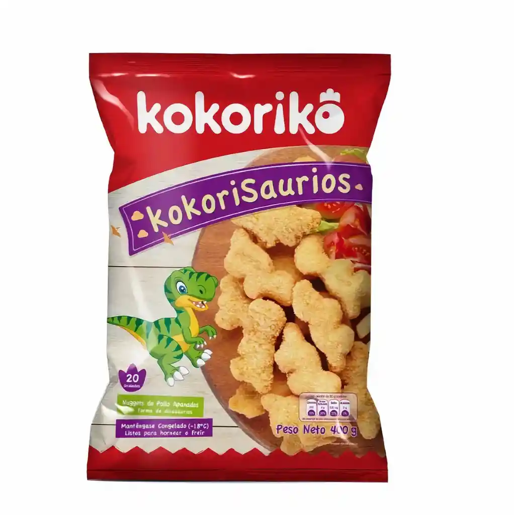 Kokoriko Nuggets de Pollo Apanados Kokorisaurios