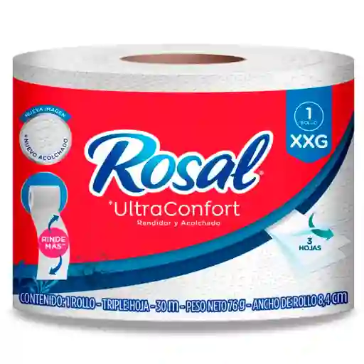 Papel Higiénico Rosal Xxg 1 Rollo X 30 Metros