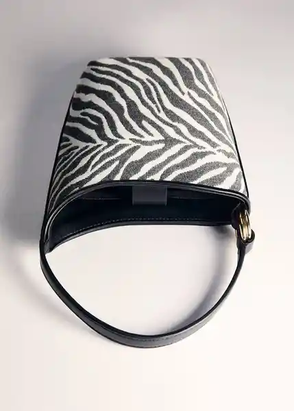 Bolso P Zebi Negro Talla 99 Mujer Mango