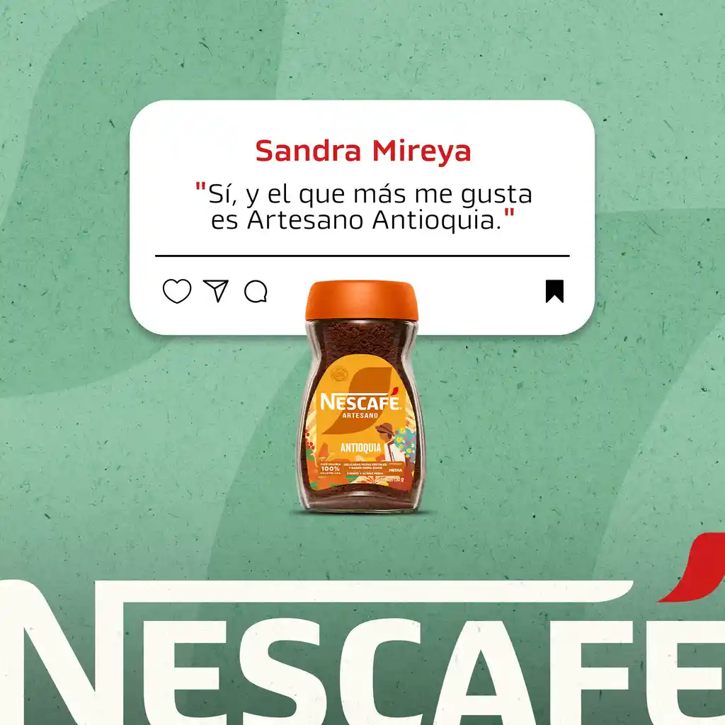 Café instantáneo NESCAFÉ Artesano Antioquia x 150g