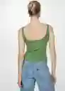 Top Gymnasti Verde Talla 18 Mujer Mango