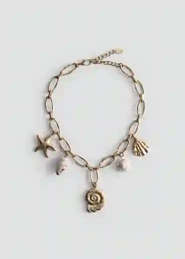 Collar Thalia Oro Talla 99 Mujer Mango