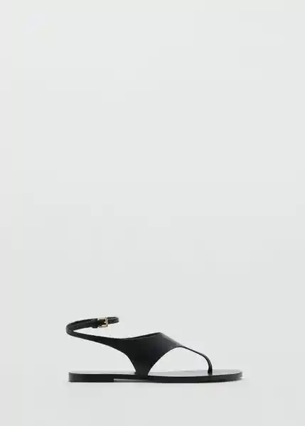 Sandalias Wally Negro Talla 37 Mujer Mango