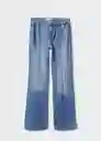 Pantalón Jean Iera Tejano Medio Talla 36 Mujer Mango