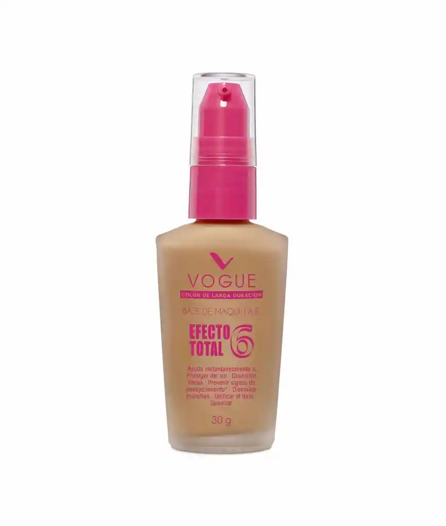 Vogue Base Liquida Efecto Total 6 Canela