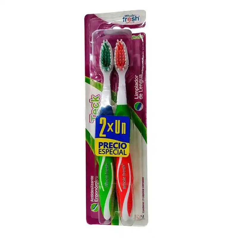 Whole Fresh Pack de Cepillo Dental con Limpiador de Lengua 