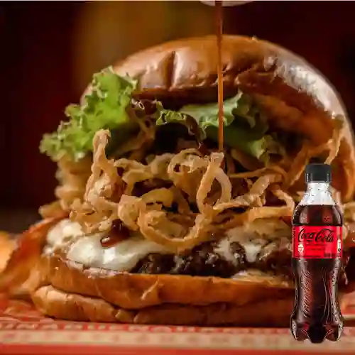 Hamburguesa 747 master +cocacola zero
