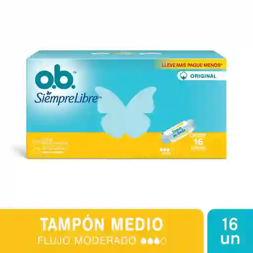 O.B. Tampón Original Medio Flujo Moderado