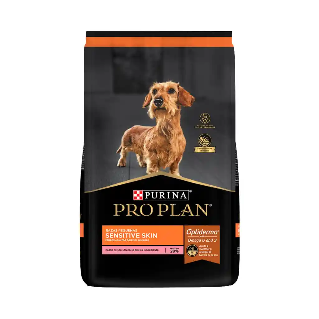Comida para perros adultos piel sensible razas pequeñas Purina Pro Plan x 7,5 kg