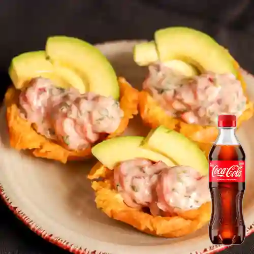 Combo Montadito de Camaron + Coca Cola Original 400 ml