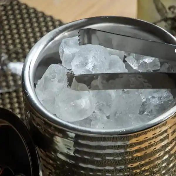 Barcraft Cubeta Para Hielo Hammered Plateado