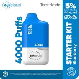 Combo Glucloud Starter Kit Blueberry Pod Box / 4000 Puff