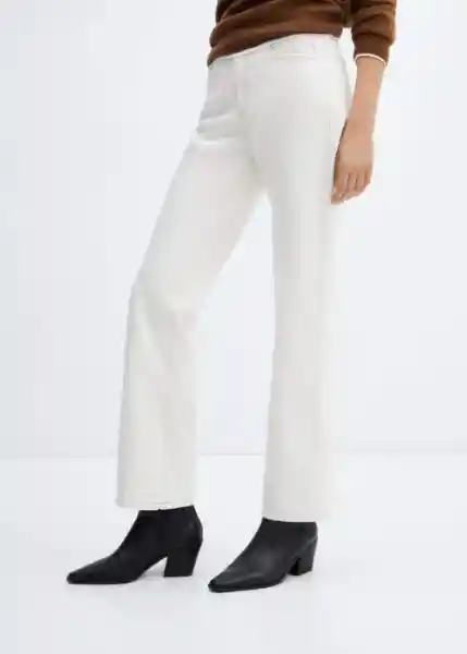 Jean Matilda Off White Talla 32 Mujer Mango