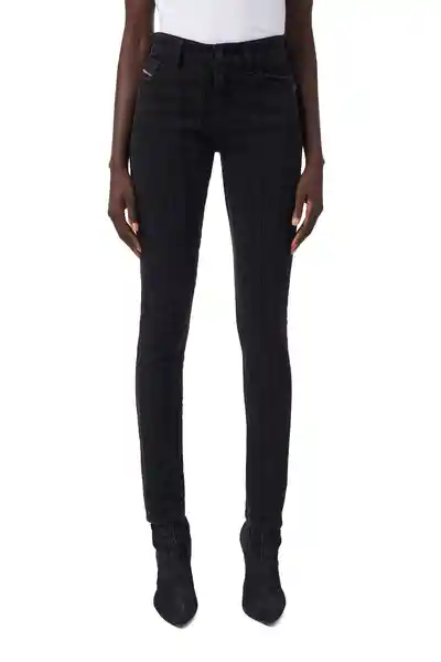 Diesel Jean D-Slandy-Mm Para Mujer Negro Talla 29