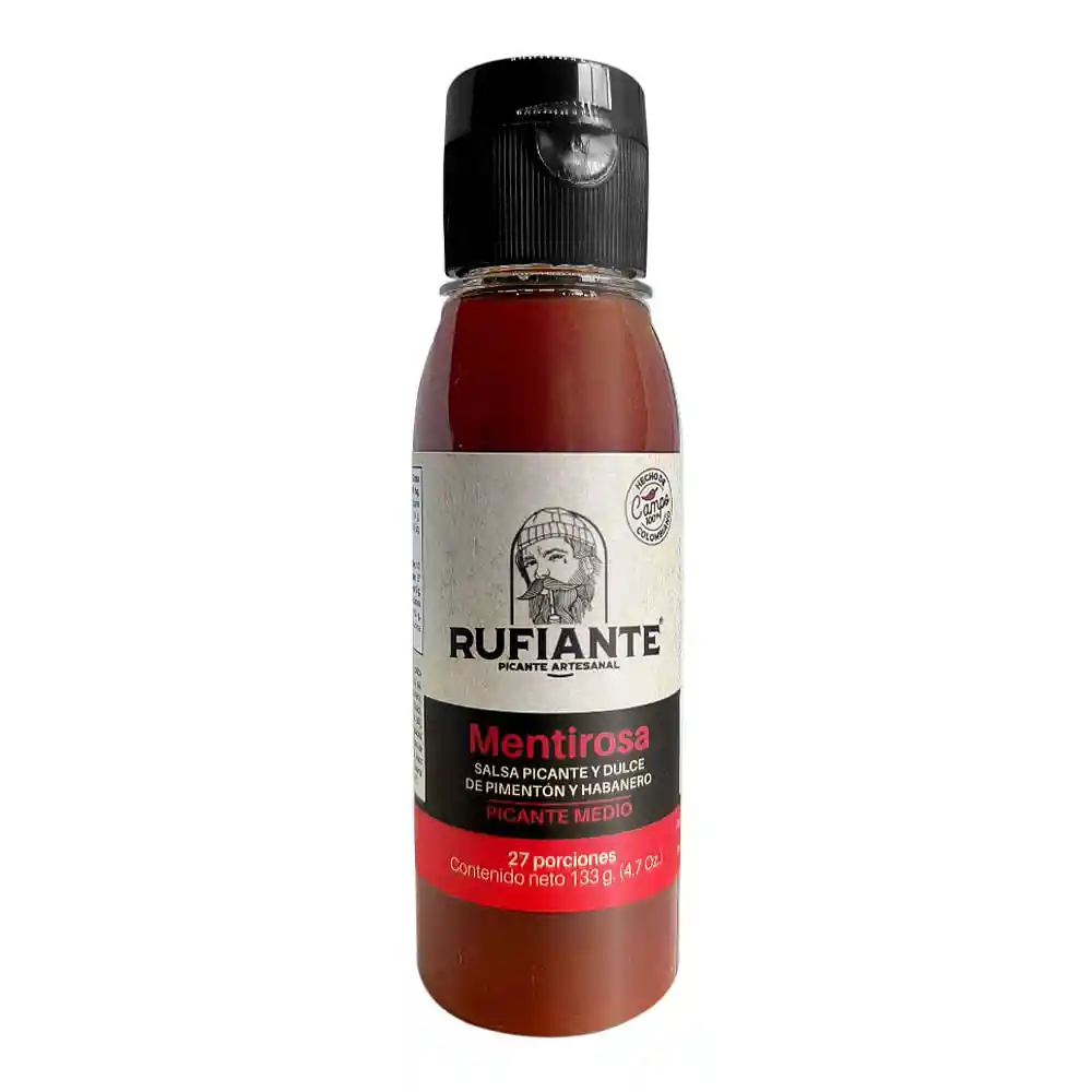 Salsa Rufiantes Picante de Pimentón y Habanero Mentirosa
