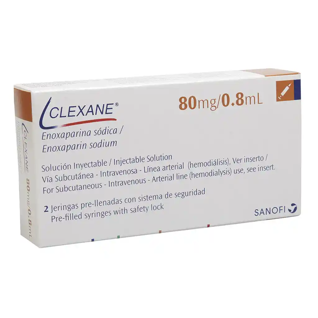 Clexane Laboratorio Sanofi x 2 Unidades
