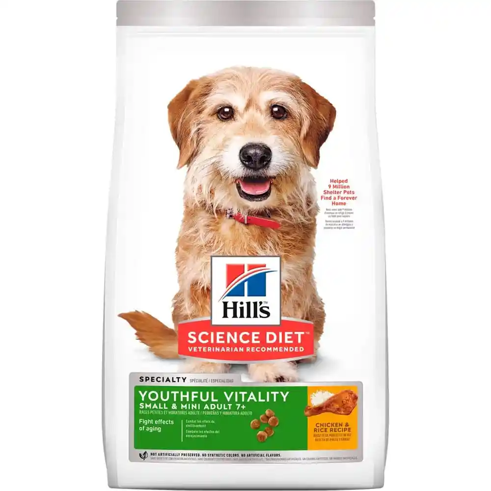 Hills Alimento Para Perro Youthful Vitality 7+ Small & Toy 3.5 Lb