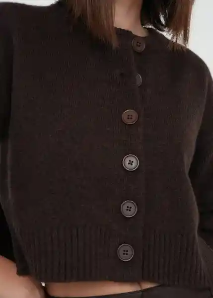 Tejido Mujer Café Ristretto Ultraoscuro Talla S 589g019 Naf Naf