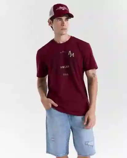 Camiseta Hombre Rojo Talla M 849G004_ROJ191724 Americanino
