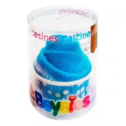 Medias Cupcakes Talla 2 - 3 Azul - Beybies