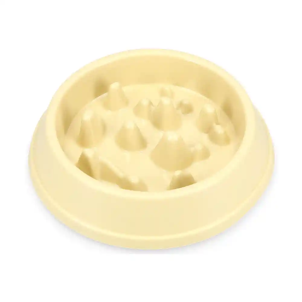 Plato Plástico Anti Ahogo Amarillo