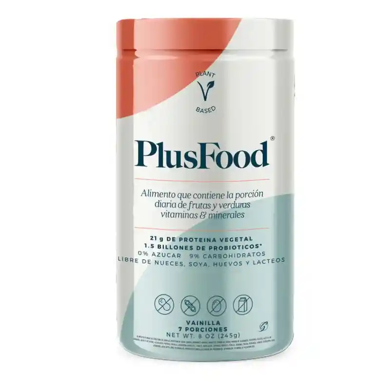 Plus Food Suplemento Alimenticio Sabor Vainilla