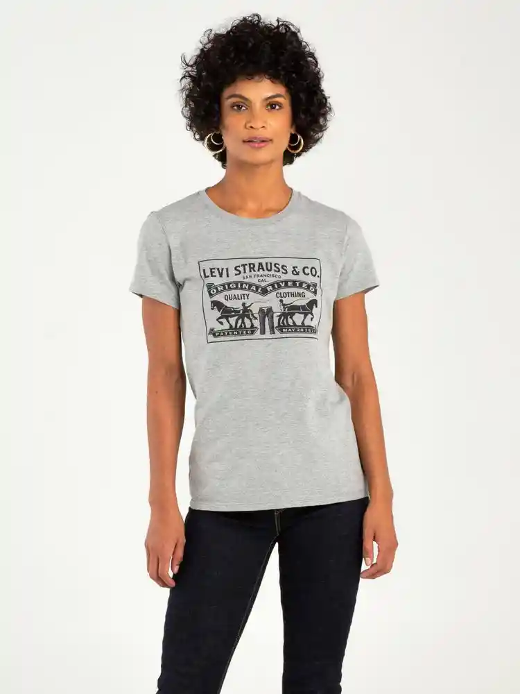 Camiseta 2-horse Graphic S-gris