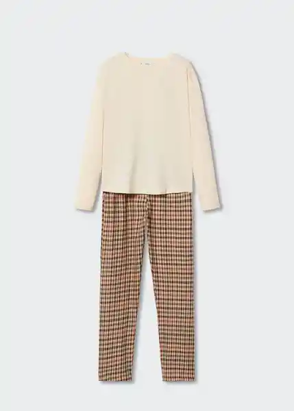 Pijama Marrón Talla M Mujer Mango