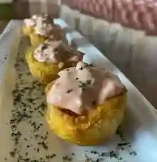 Canastillas con Jugosos Camarones