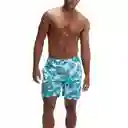 Pantaloneta Digital Printed Leisure 18 Pulgadas Hombre Azul-xl