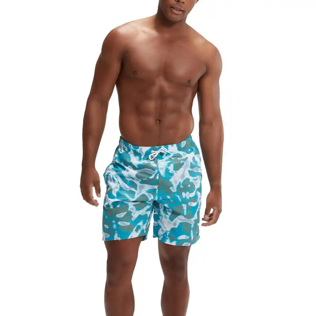 Pantaloneta Digital Printed Leisure 18 Pulgadas Hombre Azul-xl