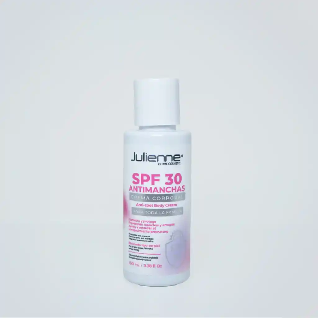 Crema Corporal Julienne Antimanchas Spf 30 X