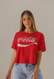 Coca Cola Camiseta Manga Corta Rojo T.L