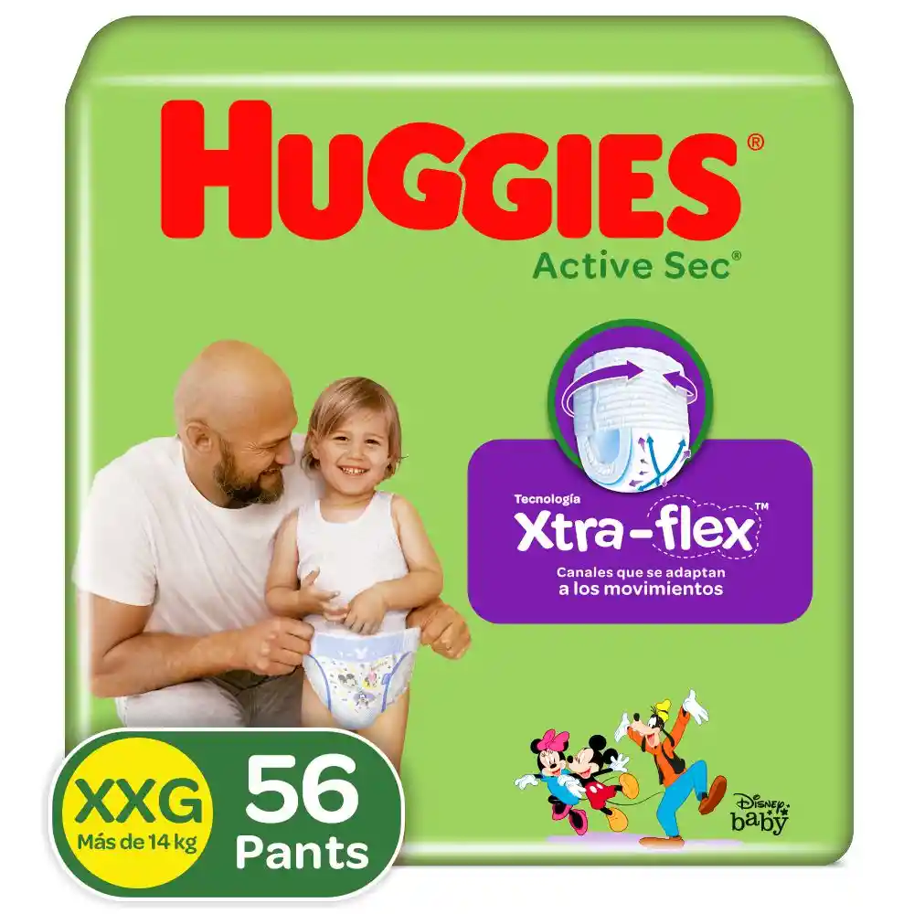 Huggies Pañales Desechables Pants  Xtra-Flex Etapa Xxg 